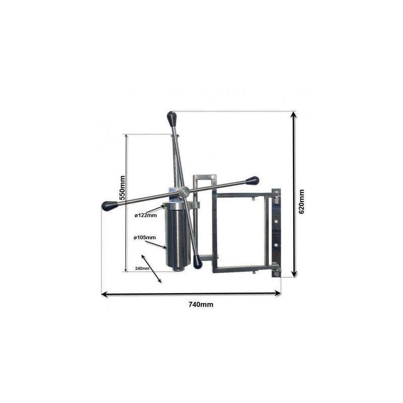 Machine à churros Inox - Grand doseur chichi - 4,5Kg - Acier